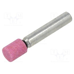 10 pcs : MA.013 - Grindingstone, Ø: 8mm, Ø: 6mm, Tip mat: aluminium oxide