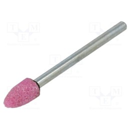 10 pcs : ML.001 - Grindingstone, Ø: 6mm, Ø: 3mm, Tip mat: aluminium oxide