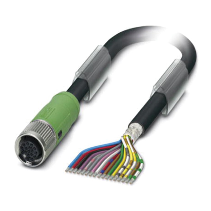 1 pcs - Phoenix Contact Female 17 way M12 to Sensor Actuator Cable, 10m