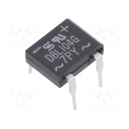 20 pcs : DBL104G C1 - Bridge rectifier: single-phase, 400V, If: 1A, Ifsm: 40A, DBL, THT