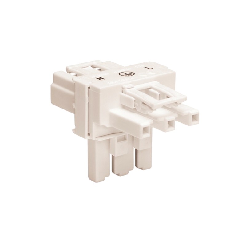 1 pcs - Wago 770 Series Distribution Block, 3-Pole, Female, Male, 3-Way, 25A