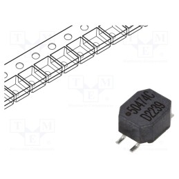 10 pcs : 50474C - Inductor: wire, SMD, 470uH, 700mA, 0.3Ω, -30÷50%, 7x5.9x3.6mm, 5000