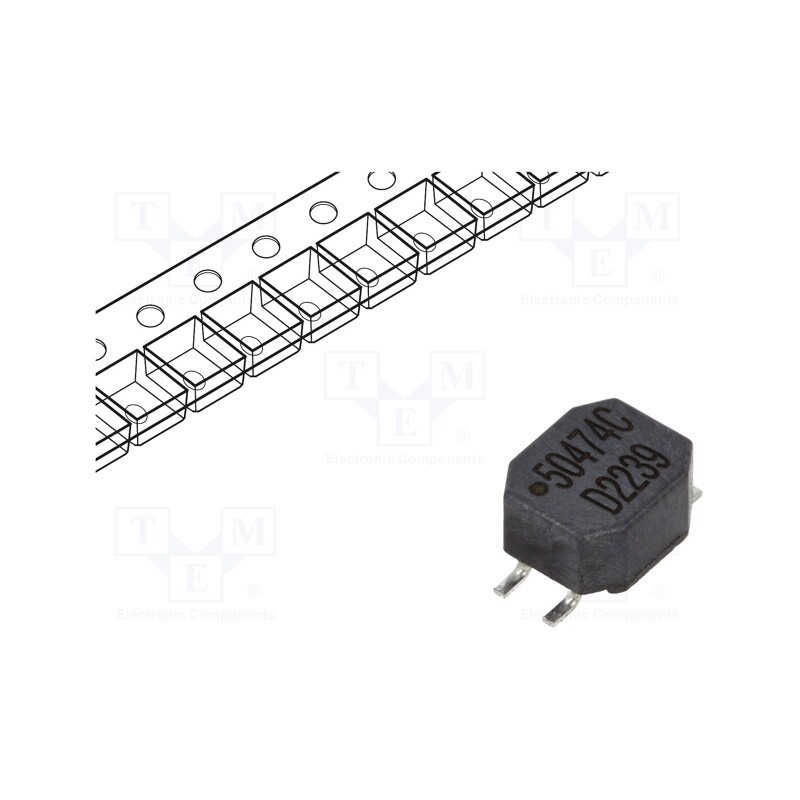 10 pcs : 50474C - Inductor: wire, SMD, 470uH, 700mA, 0.3Ω, -30÷50%, 7x5.9x3.6mm, 5000