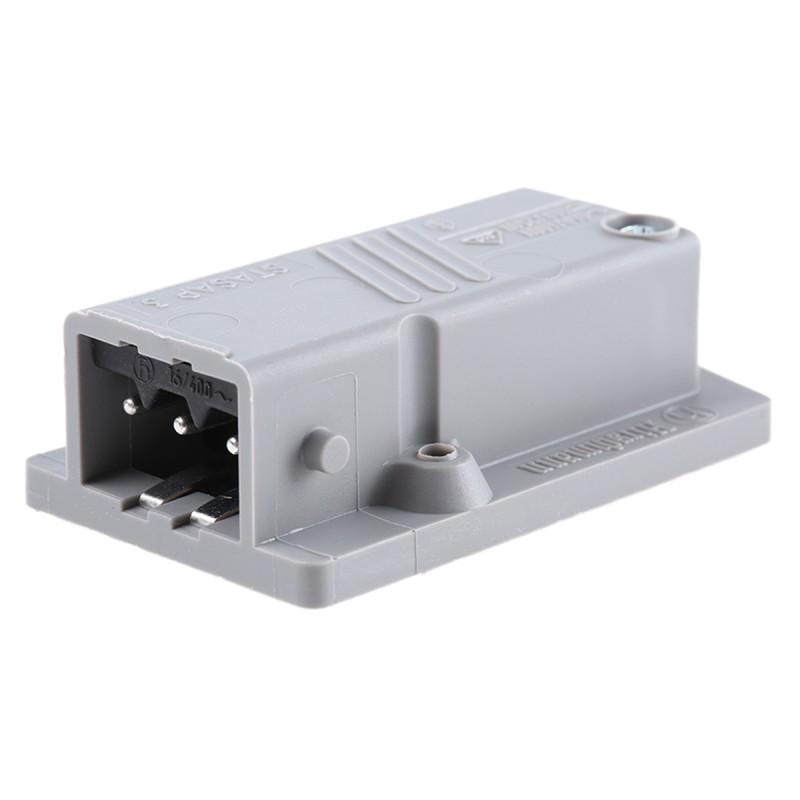 1 pcs - Hirschmann, ST IP54 Grey Panel Mount 3P Industrial Power Socket, Rated At 16A, 250 V, 400 V
