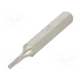 10 pcs : 12560043 - Screwdriver bit, Torx®, TX05, Overall len: 27mm, Kind: precision