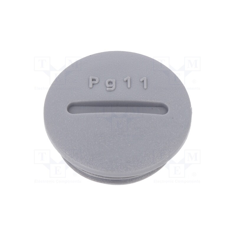 10 pcg : HPP11 SL080 - Stopper, PG11, polyamide, dark grey, Thread: PG, 6mm, 10pcs.