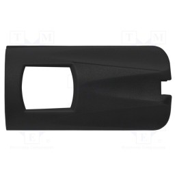 10 pcs : CLIP 8455 / SW - Mount.elem: markers for connectors, black, MSFKA4411100-SW