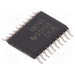 10 pcs : SN74ALVCH245PW - IC: digital, bus transceiver, Ch: 8, SMD, TSSOP20, 1.65÷3.6VDC,