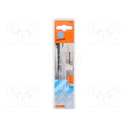 10 pcg : 10.01 - Drill bit, for metal, Ø: 1mm, 2pcs, blister