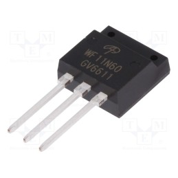 10 pcs : AOWF11N60 - Transistor: N-MOSFET, unipolar, 600V, 8A, TO262F