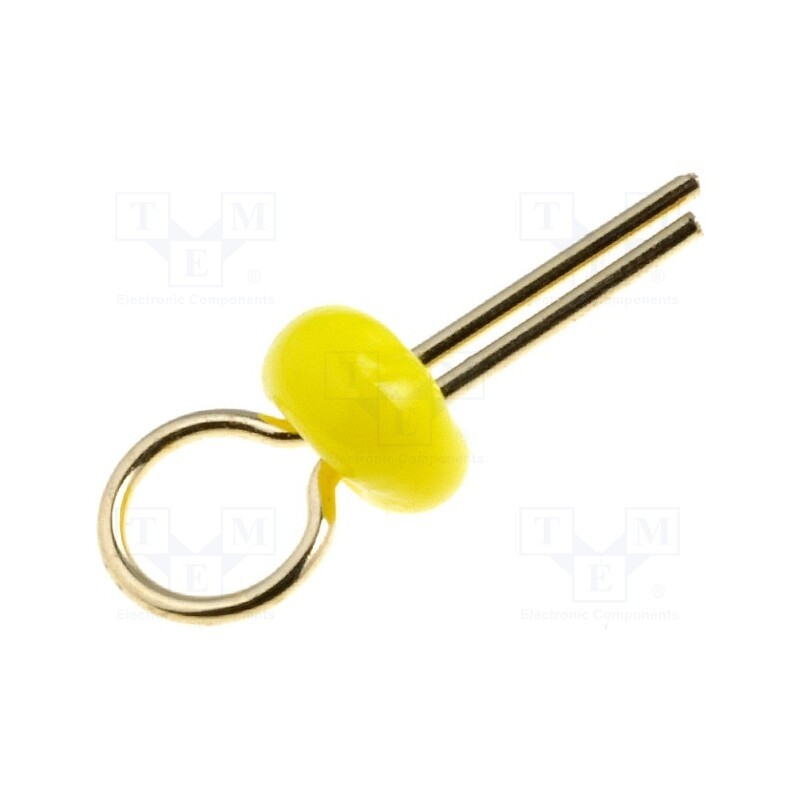 50 pcs : - Test point terminal, yellow