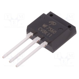 10 pcs : AOWF7S60 - Transistor: N-MOSFET, unipolar, 600V, 5A, TO262F