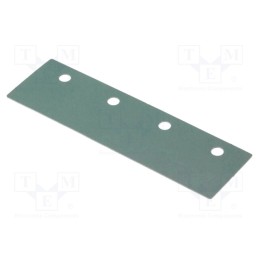 10 pcs : WS 4 220 - Heat transfer pad: silicone, 4 x TO220, 0.4K/W, L: 60mm, W: 18mm