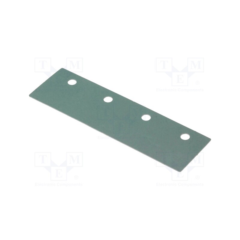 10 pcs : WS 4 220 - Heat transfer pad: silicone, 4 x TO220, 0.4K/W, L: 60mm, W: 18mm