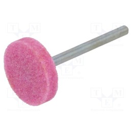 10 pcs : MD.004 - Grindingstone, Ø: 20mm, Ø: 3mm, Tip mat: aluminium oxide