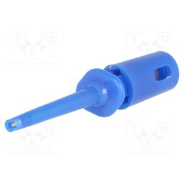 10 pcs : R8-H16F-BLUE - Clip-on probe, hook type, 0.3A, 60VDC, blue, Grip capac: max.1.1mm