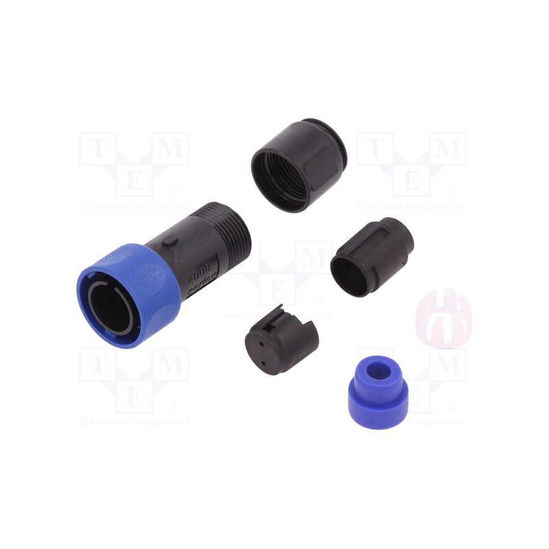 2 pcs : PXP4010/02P/5560 - Connector: circular, plug, male, PIN: 2, w/o contacts, for cable