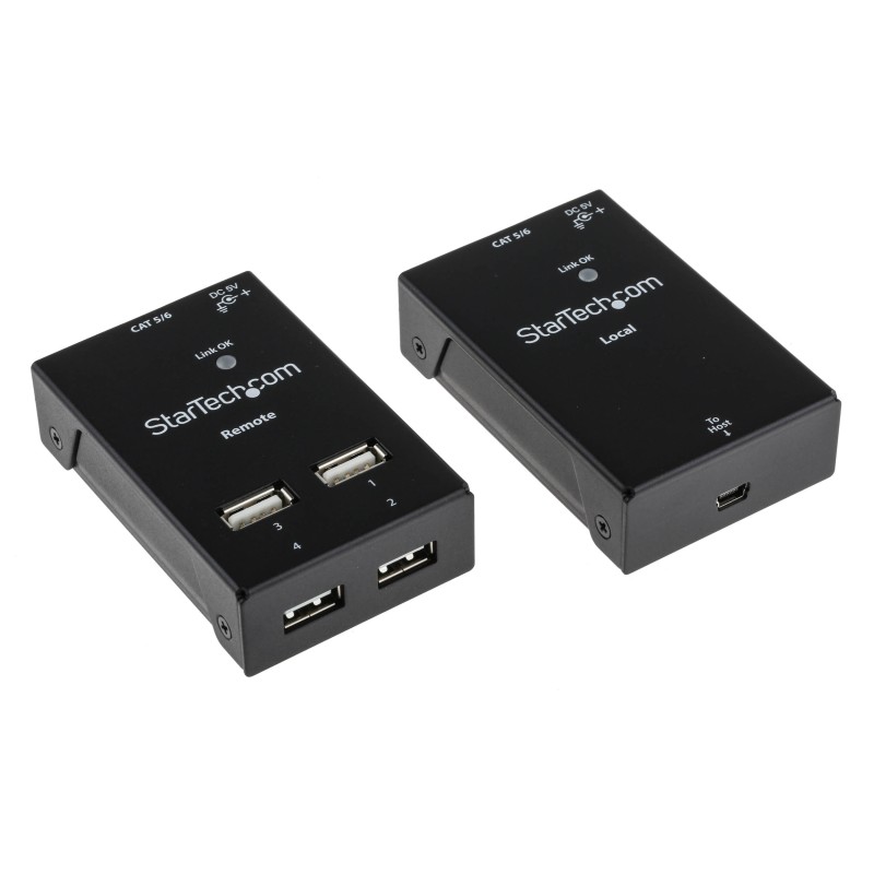 1 pcs - StarTech.com 4 Port USB 2.0 over CATx Extender, up to 50m Extension Distance