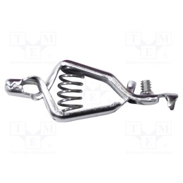 10 pcs : BU-48B - Crocodile clip, 10A, Grip capac: max.12.7mm, Overall len: 51mm