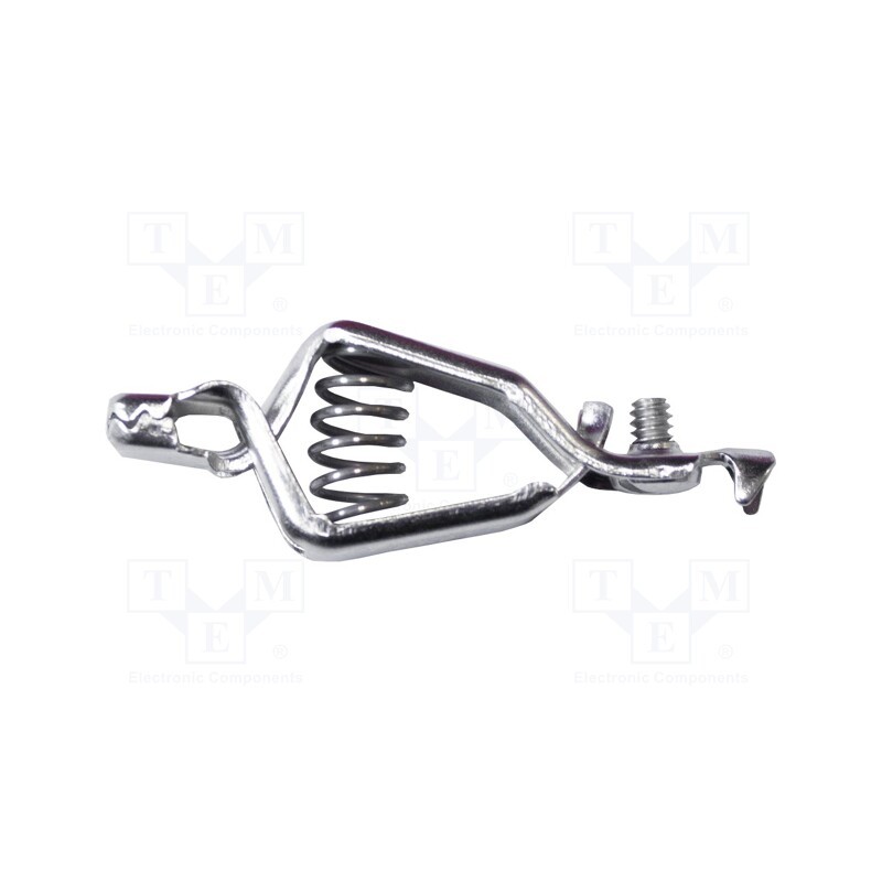 10 pcs : BU-48B - Crocodile clip, 10A, Grip capac: max.12.7mm, Overall len: 51mm