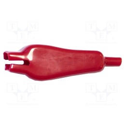 10 pcs : BU-28-2 - Insulator, 3kV, red, PVC, 79mm, BU-27