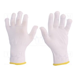 10 set : PM15907 - Protective gloves, Size: 7, polyamide,fabric, PM159