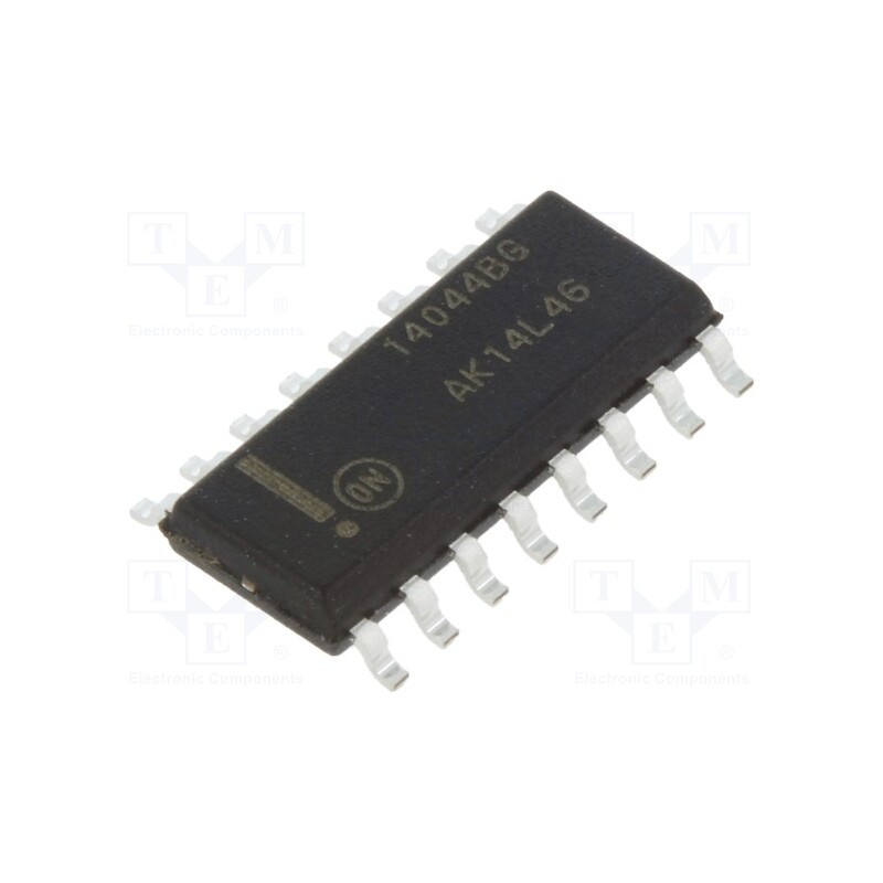 10 pcs : MC14044BDG - IC: digital, RS latch, Ch: 4, 3÷18VDC, SMD, SO16, -40÷85°C,