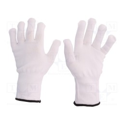 10 set : PM15909 - Protective gloves, Size: 9, polyamide,fabric, PM159