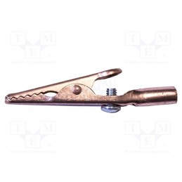 10 pcs : BU-60CS - Crocodile clip, 10A, Grip capac: max.7.9mm, Overall len: 50mm