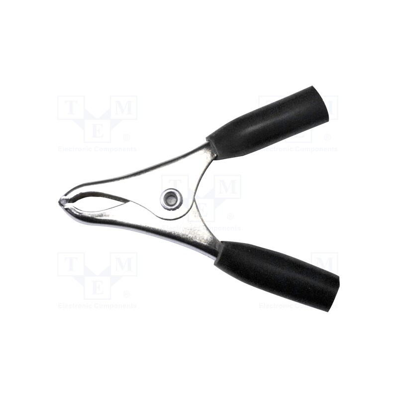 10 pcs : BU-40A-0 - Crocodile clip, 15A, Grip capac: max.19mm, Overall len: 58mm
