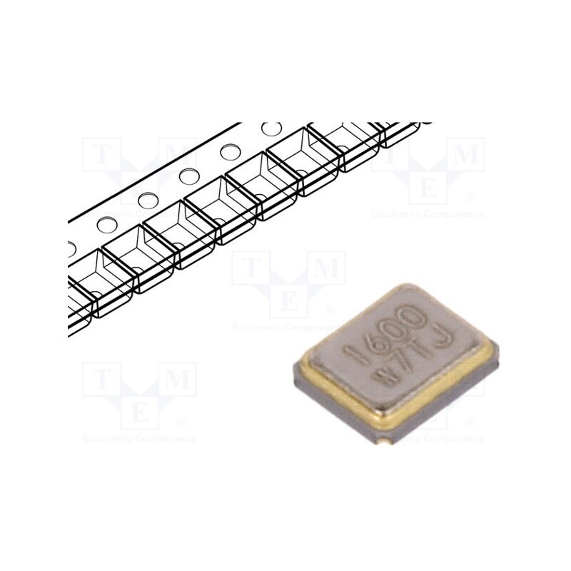 10 pcs : LFXTAL071255CUTT - Resonator: quartz, 16MHz, ±10ppm, 10pF, SMD, 2x1.6x0.5mm