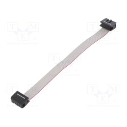 10 pcs : FC08300-0 - Ribbon cable with IDC connectors, Cable ph: 1.27mm, 0.3m