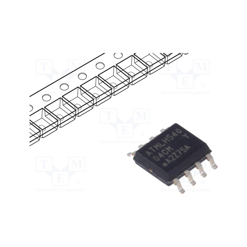 10 pcs : AT24C04C-SSHM-B - IC: EEPROM memory, 4kbEEPROM, I2C, 512x8bit, 1.7÷5.5V, 1MHz, SO8