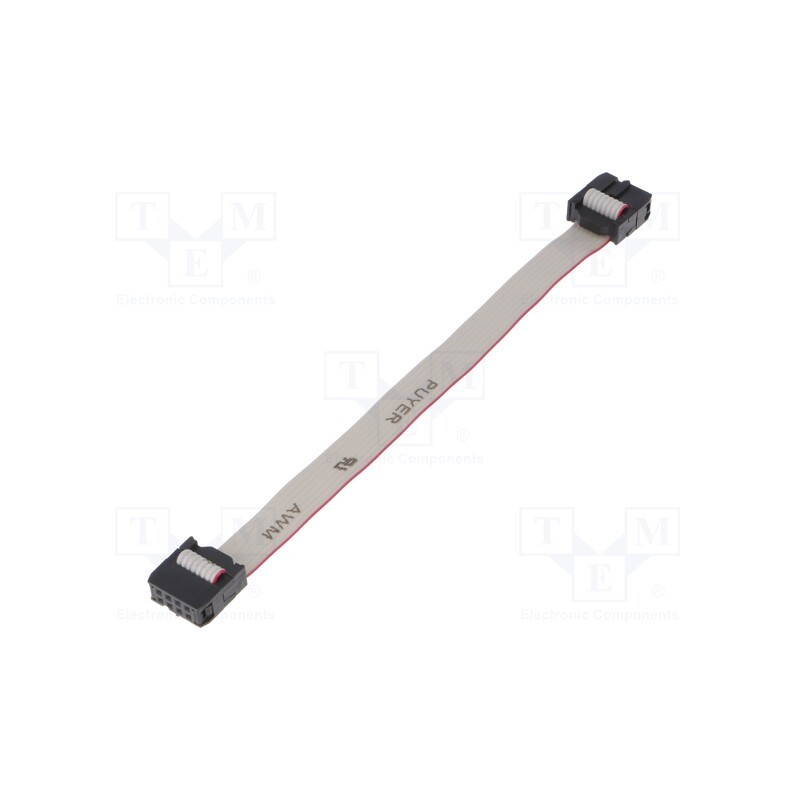 10 pcs : FC08600-S - Ribbon cable with IDC connectors, Cable ph: 1.27mm, 0.6m