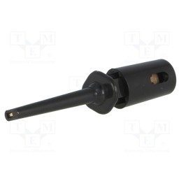 10 pcs : R8-H16F-BLACK - Clip-on probe, hook type, 0.3A, 60VDC, black, Overall len: 40mm