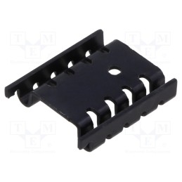 10 pcs : KL-105/29/SW - Heatsink: extruded, U, TO220, black, L: 29mm, aluminium, anodized