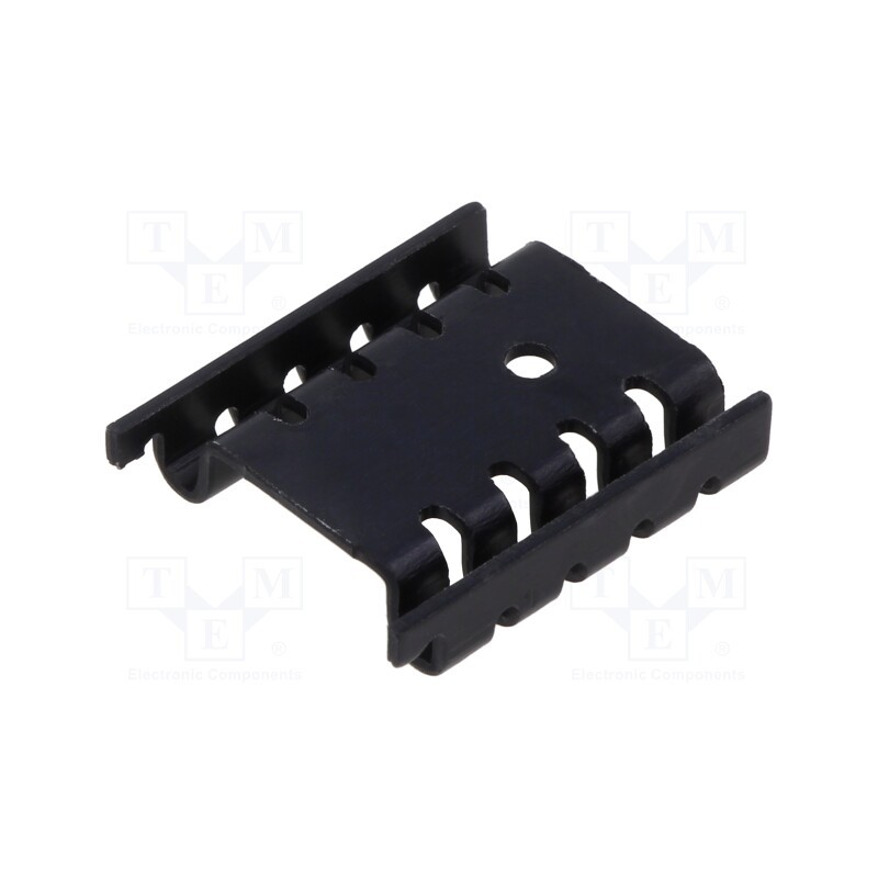 10 pcs : KL-105/29/SW - Heatsink: extruded, U, TO220, black, L: 29mm, aluminium, anodized