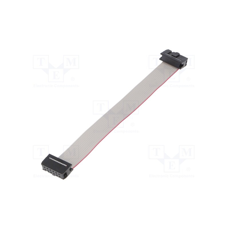 10 pcs : FC12600-0 - Ribbon cable with IDC connectors, Cable ph: 1.27mm, 0.6m