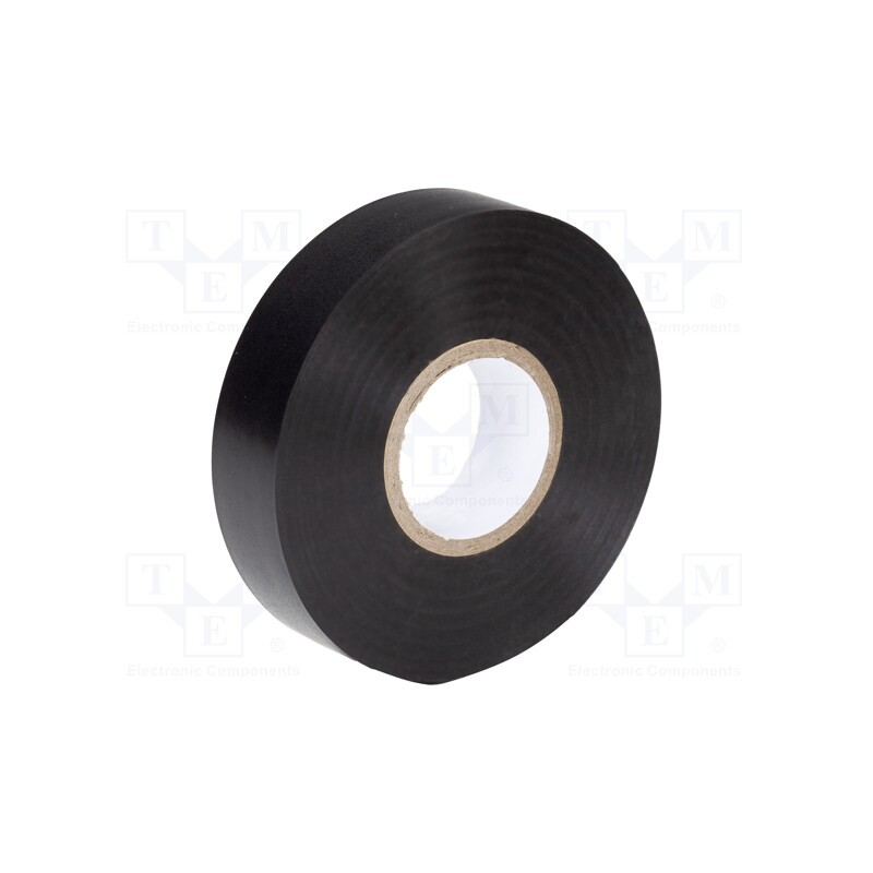 10 rol : IT-1-0 - Tape: electrical insulating, W: 19mm, L: 20m, Thk: 0.13mm, black