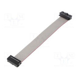10 pcs : FC14150-0 - Ribbon cable with IDC connectors, Cable ph: 1.27mm, 0.15m