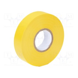 10 rol : IT-1-4 - Tape: electrical insulating, W: 19mm, L: 20m, Thk: 0.13mm, yellow