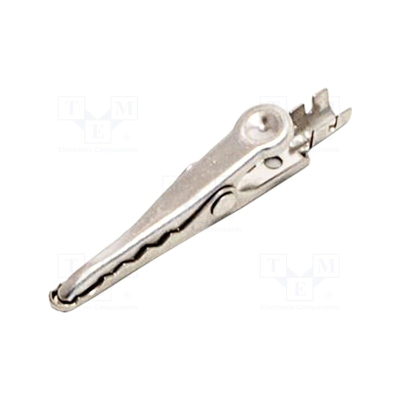 10 pcs : BU-103TX - Crocodile clip, 5A, Grip capac: max.6.1mm, Overall len: 36mm