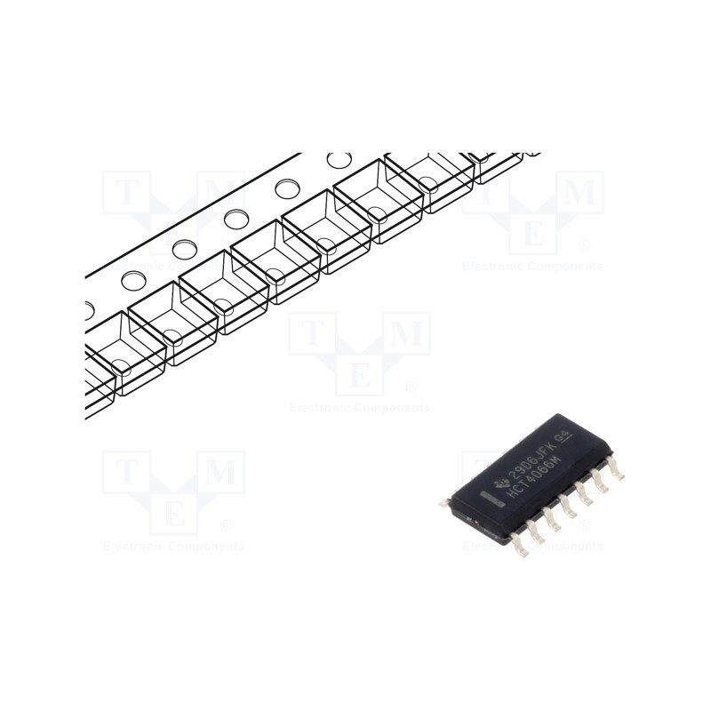 10 pcs : CD74HCT4066M96 - IC: digital, bilateral,switch, Ch: 4, SMD, SOIC14, 4.5÷5.5VDC, HCT