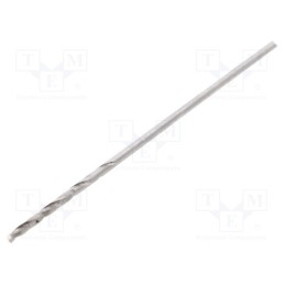 20 pcs : D-HSS08 - Drill bit, for metal, Ø: 0.8mm, Features: hardened
