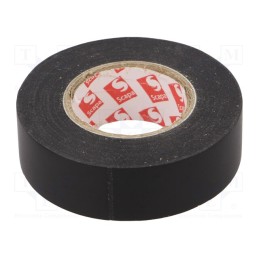 10 rol : TAŚMA 2702 19MM/20M CZARNA - Tape: electrical insulating, W: 19mm, L: 20m, Thk: 130um, black, 180%
