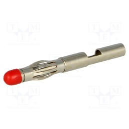 20 pcs : - Plug, 4mm banana, Max.wire diam: 2.8mm, Overall len: 35.5mm