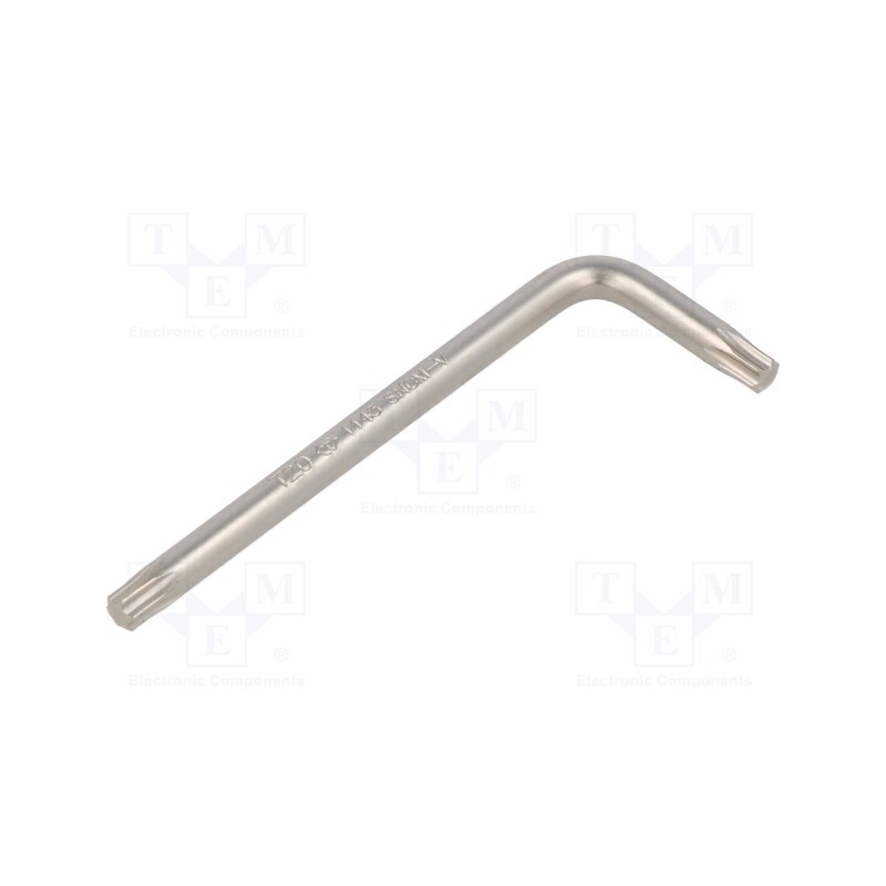 10 pcs : 114320R - Wrench, Torx®, TX20, tool steel, 61.5mm