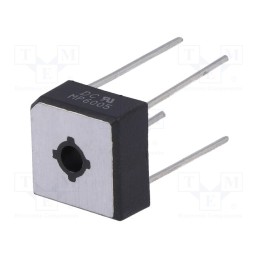 10 pcs : MP6005 - Bridge rectifier: single-phase, Urmax: 50V, If: 6A, Ifsm: 175A, MP-6