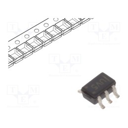 10 pcs : SN74AUC2G07DCKR - IC: digital, buffer,non-inverting,line driver, Ch: 2, CMOS, SMD