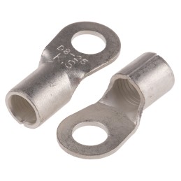 25 pcs - RS PRO Uninsulated Ring Terminal, 8.4mm Stud Size, 25mm² to 25mm² Wire Size